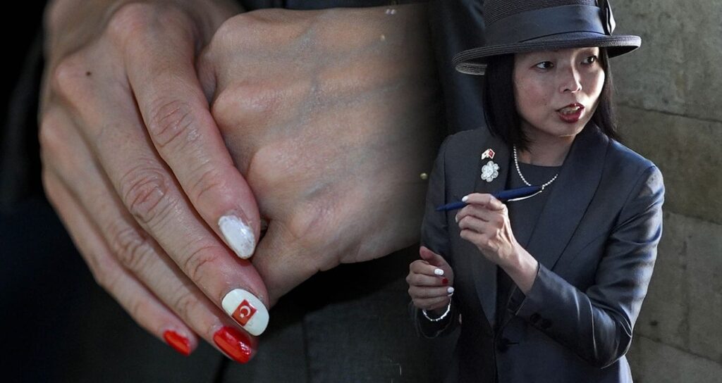 Japonya Prensesi’nin tırnağında Türkiye detayı