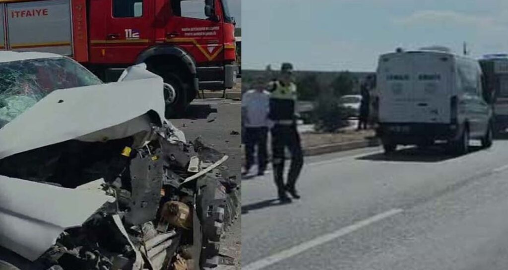 Kızlarını üniversiteye kaydettirmek için yola çıkan aile kaza yaptı