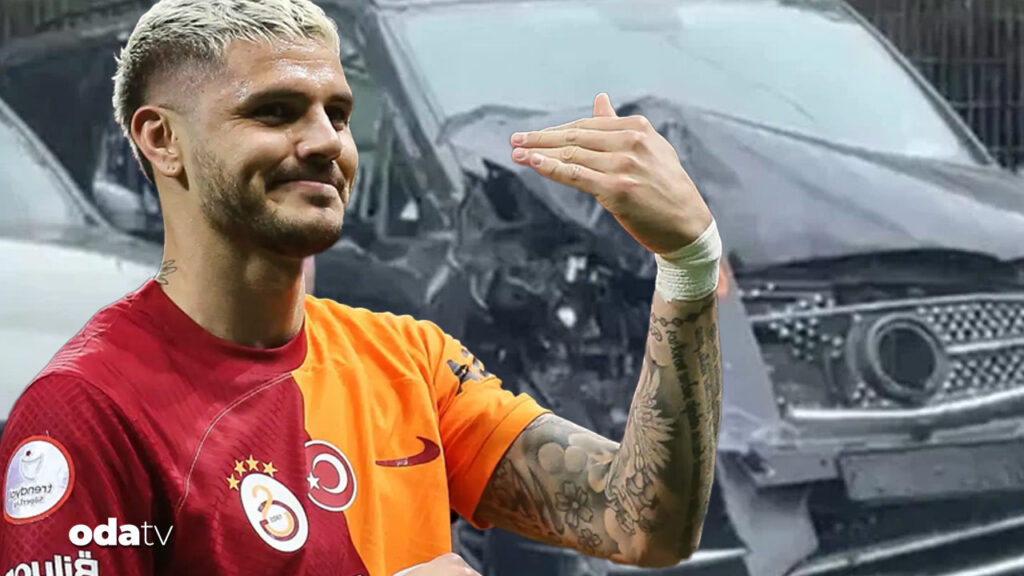 Osimhen sakatlığının ardından Icardi’nin aracı kaza yaptı