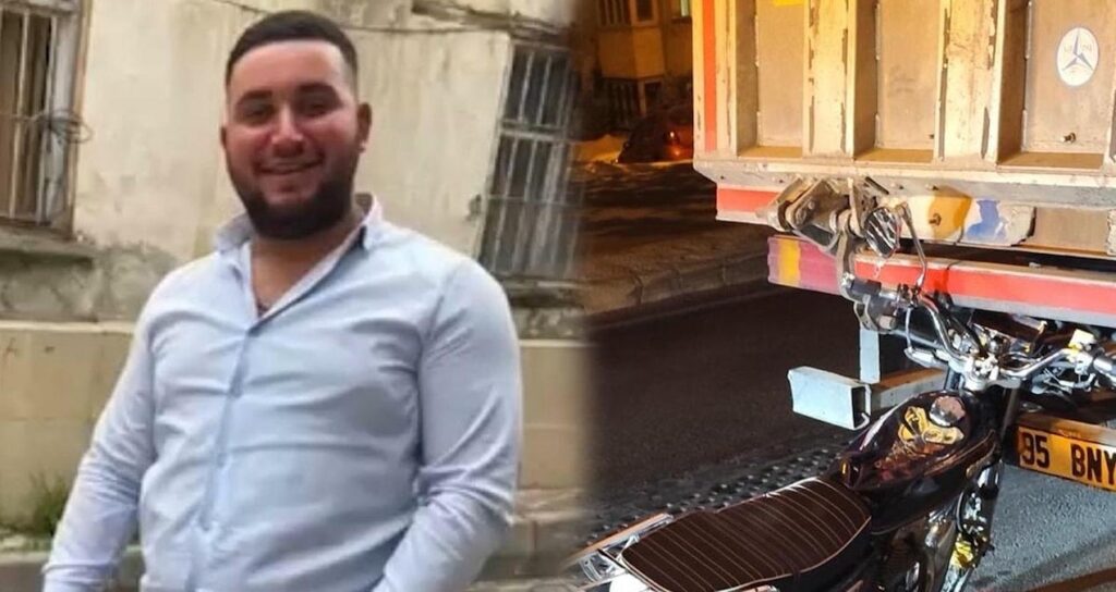 Park halindeki kamyonete çarpan motokurye öldü