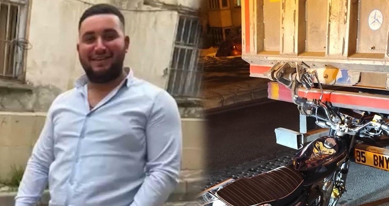 park halindeki kamyonete carpan motokurye oldu IlNBFkfH