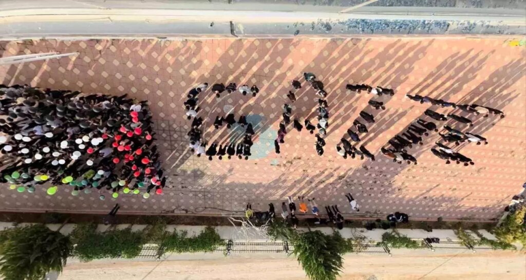 Adıyaman Doğa Koleji’nden Filistin’e Destek Koreografisi