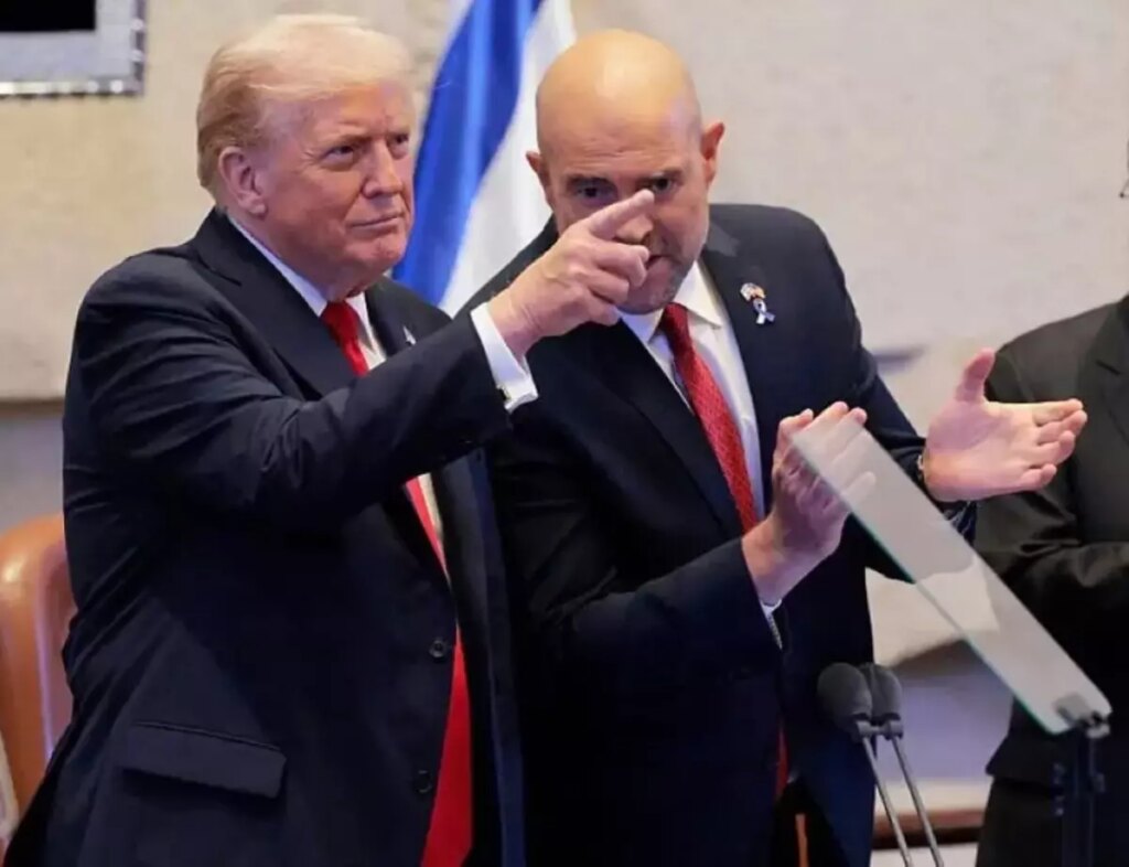 İsrail parlamentosuna hitap eden Trump, isim vermeden Cumhurbaşkanı Erdoğan’ı övdü