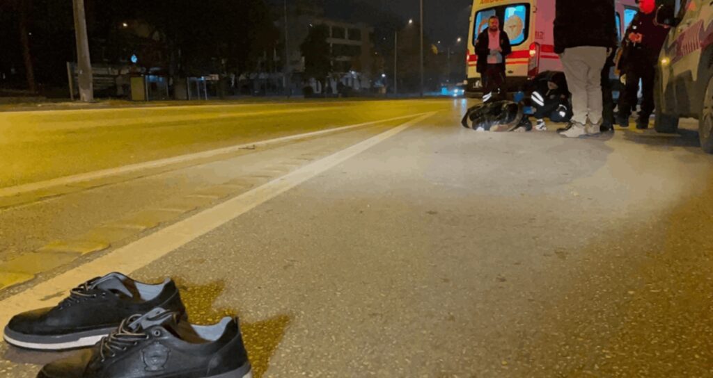 Üst geçidi kullanmayan yaya felaketi yaşadı